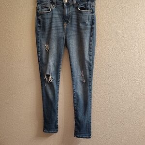 Guess Denim Ankle Jeggins Jeans with Distressed Details B45 X